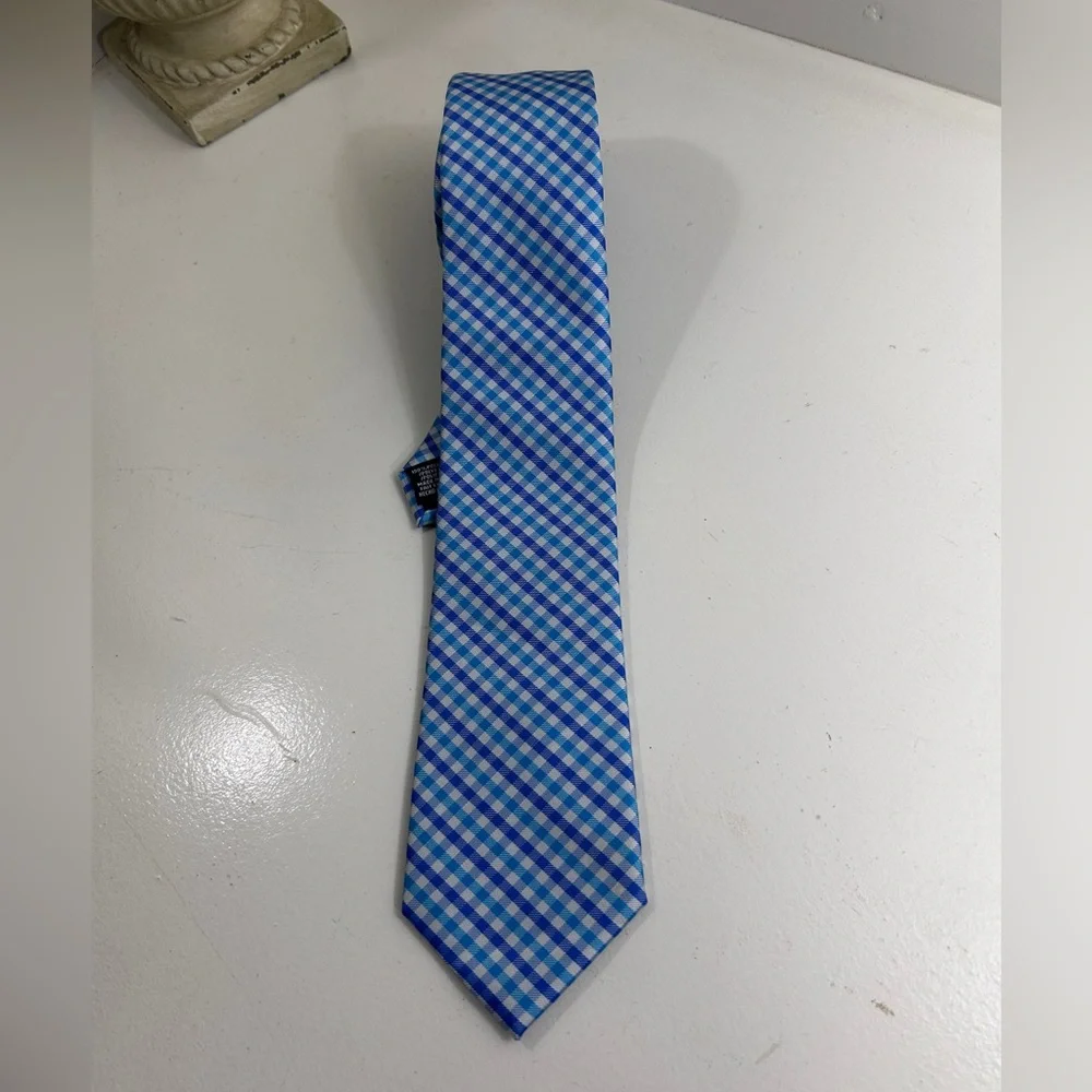 Nautica Preppy Stripes Blue Ocean Tie Plaid Quality Brand Beach Easter Spring